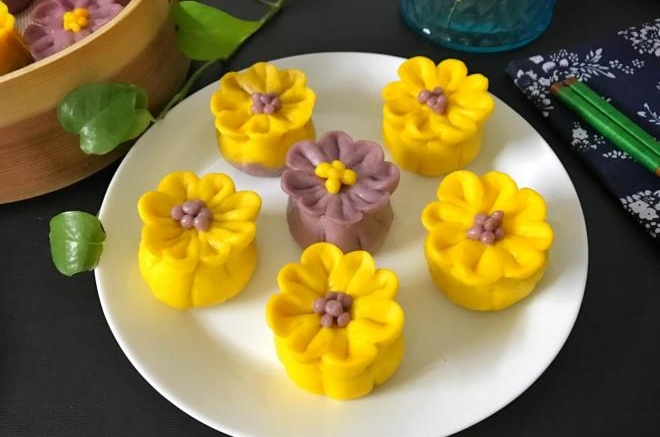 花样豆沙包