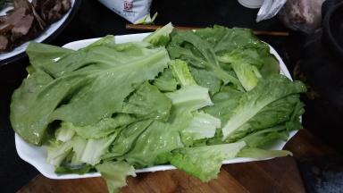生菜清洗干净