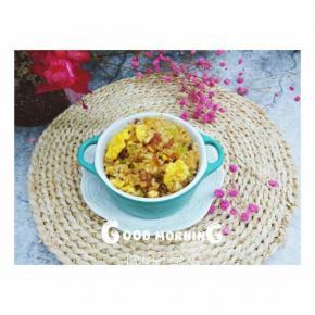 香喷喷的腊肠炒饭来了。