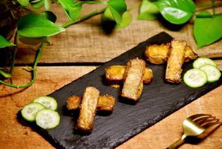 外酥内嫩的咖喱烤豆腐出炉啦