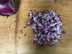 洋葱切碎
