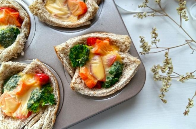 缤纷蔬菜土司杯