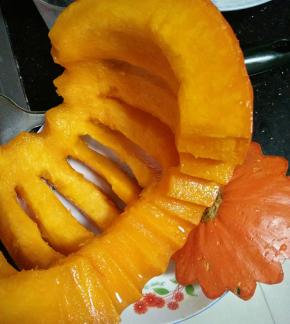 南瓜切均匀条纹