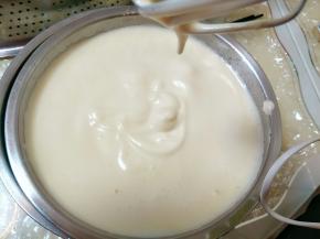 提起面糊画字不会马上消失即可