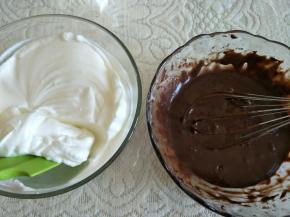 蛋白霜和蛋黄糊分俩次快速翻拌均匀