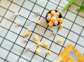 做好的溶豆要密封保存哦，否则会受潮的！