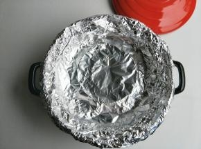 再铺好锡纸