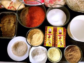 将所有调料称重备好