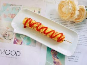 最后挤上番茄酱即可。