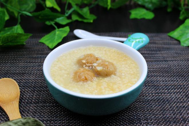 润肺养胃早餐，无花果小米粥