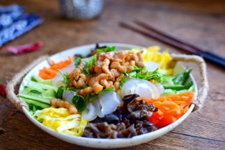 吃的时候拌匀即可