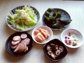 食材准备完成。