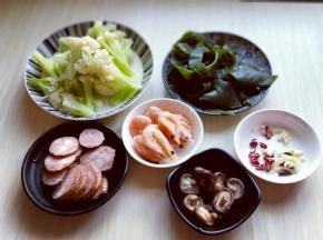 食材准备完成。