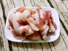 五花肉切片