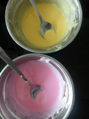 隔45度水融化巧克力