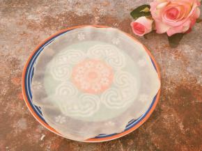 盘子底部的花纹都清清楚楚