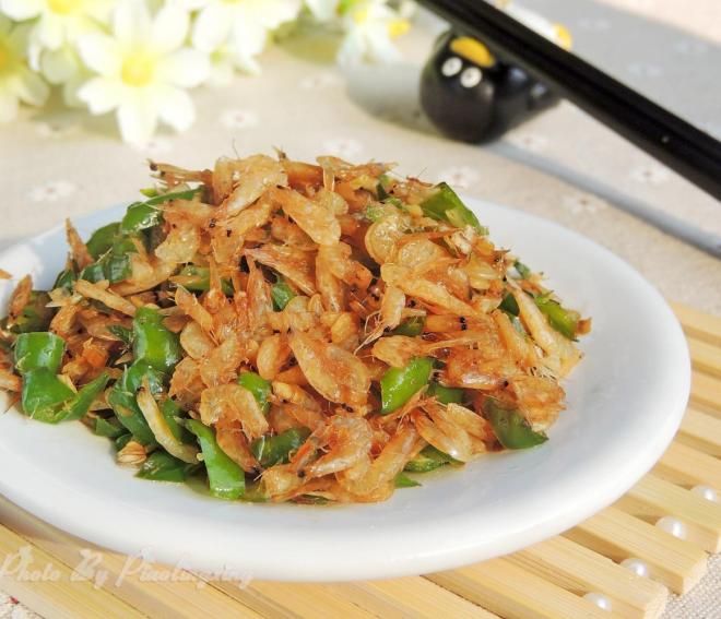 尖椒炒虾皮