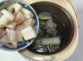 放藕块