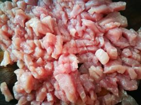 猪瘦肉剁碎