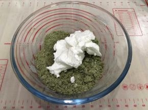 挖第二次的蛋白继续混合