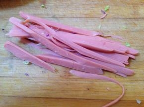 火腿肠切丝