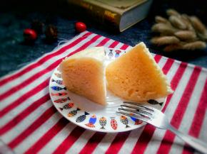 切块摆盘，美味的马拉糕就做好了