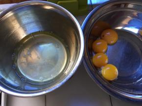 蛋白和蛋黄分离，蛋白盆应无油无水