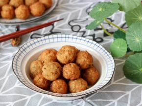 好吃又好看的藕丸子