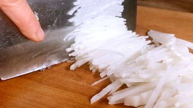 再切成丝