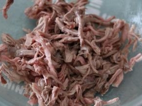 把展肉撕成丝