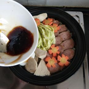 浇去调好的浇汁