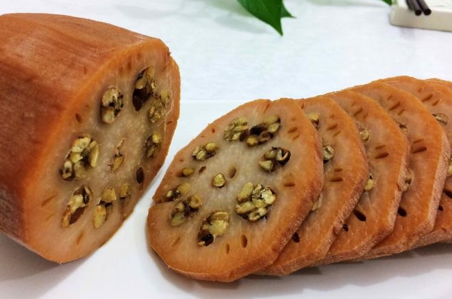 绿豆酿藕