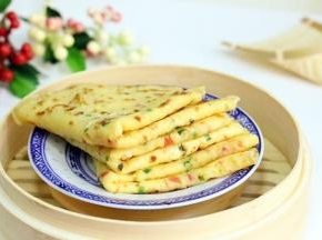 这个量大约可以煎8块鸡蛋饼。