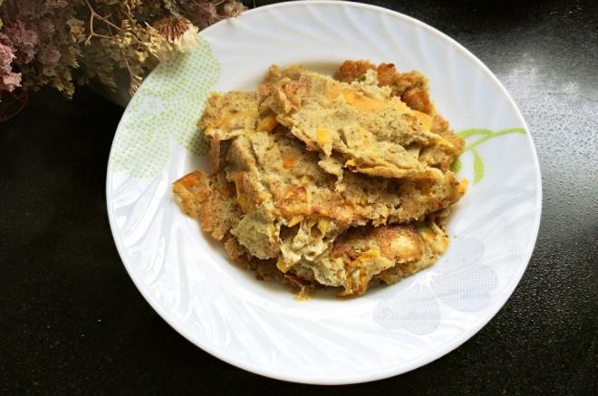 香煎豆渣饼