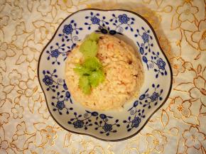 最后我们的海鲜炒饭就完成了。