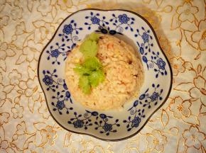 最后我们的海鲜炒饭就完成了。