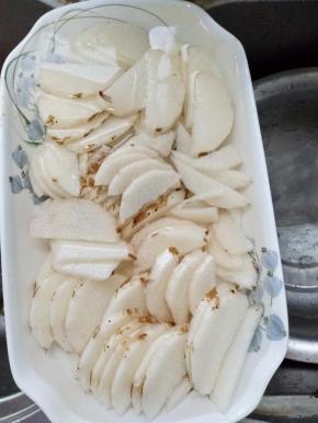 山药去皮切成片