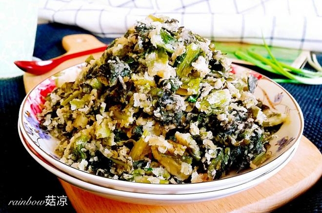 莴苣叶麦饭