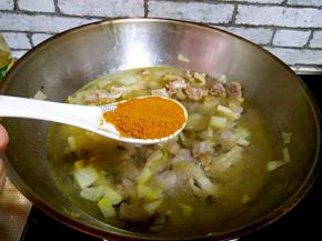 加开水，加咖喱粉