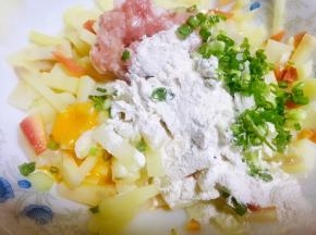 放入葱花