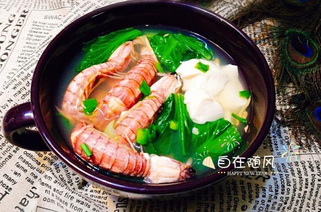 翡翠白玉虾蛄汤