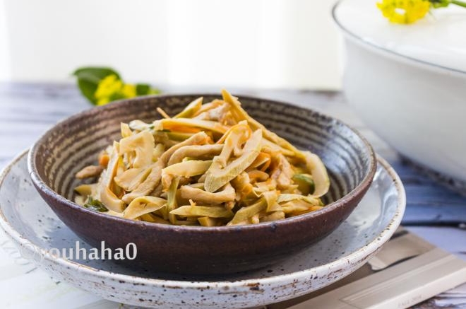 茶笋炒肉丝