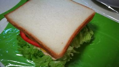 放上第二片面包