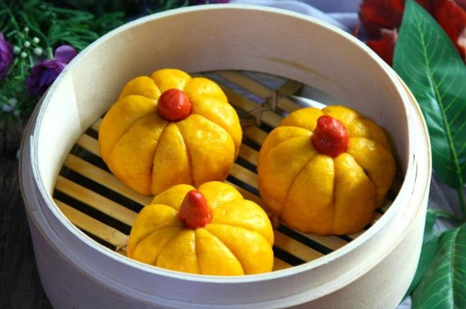 南瓜豆沙包