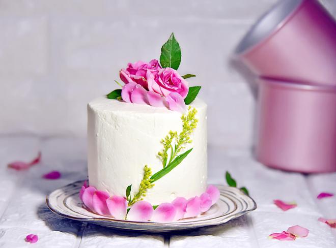 嫣然—四寸鲜花戚风