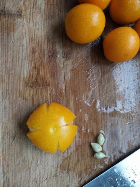 切成花刀去掉米