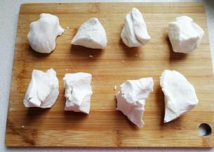 再分成均匀的剂子；