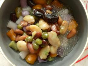 放入蜜豆(不喜欢的可以不放)