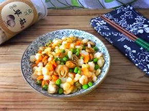 美味营养的草茹虾仁。
