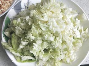 白菜也切碎